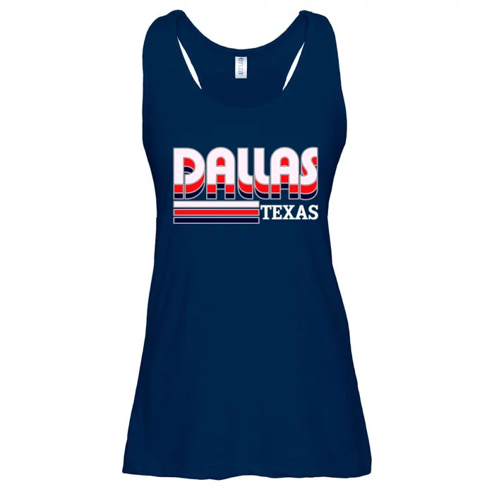 Dallas Triple Retro Logo Ladies Essential Flowy Tank