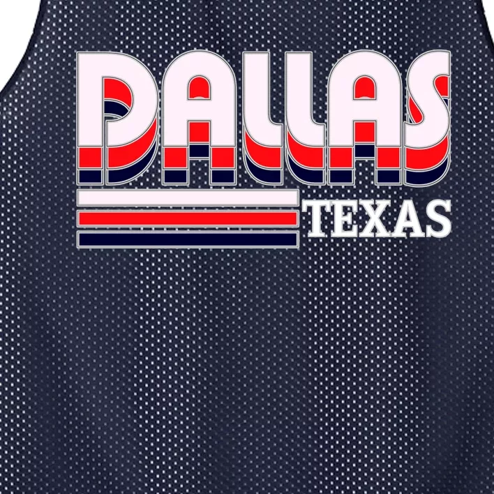 Dallas Triple Retro Logo Mesh Reversible Basketball Jersey Tank