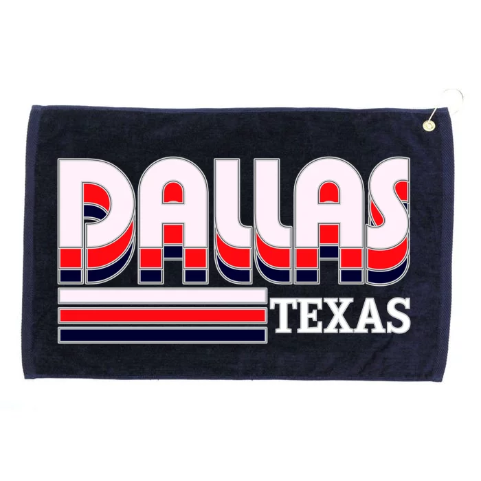 Dallas Triple Retro Logo Grommeted Golf Towel