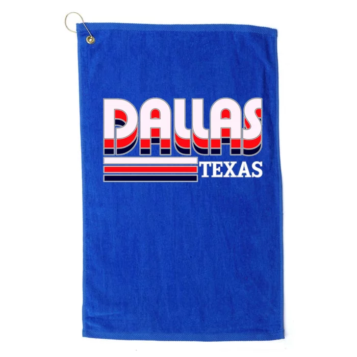 Dallas Triple Retro Logo Platinum Collection Golf Towel