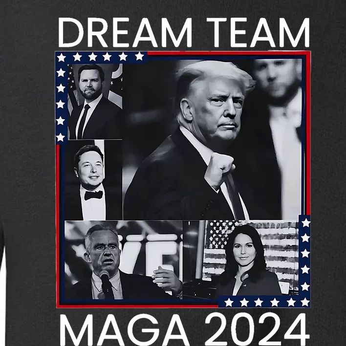 Dream Team Republican Trump Vance 2024 Toddler Sweatshirt