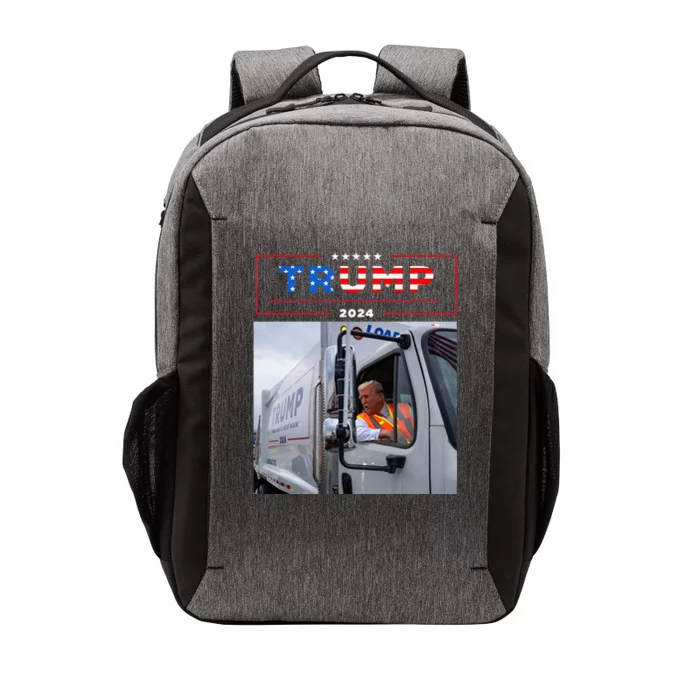 Donald Trump Rides In Garbage Truck Garbage Trump Vector Backpack