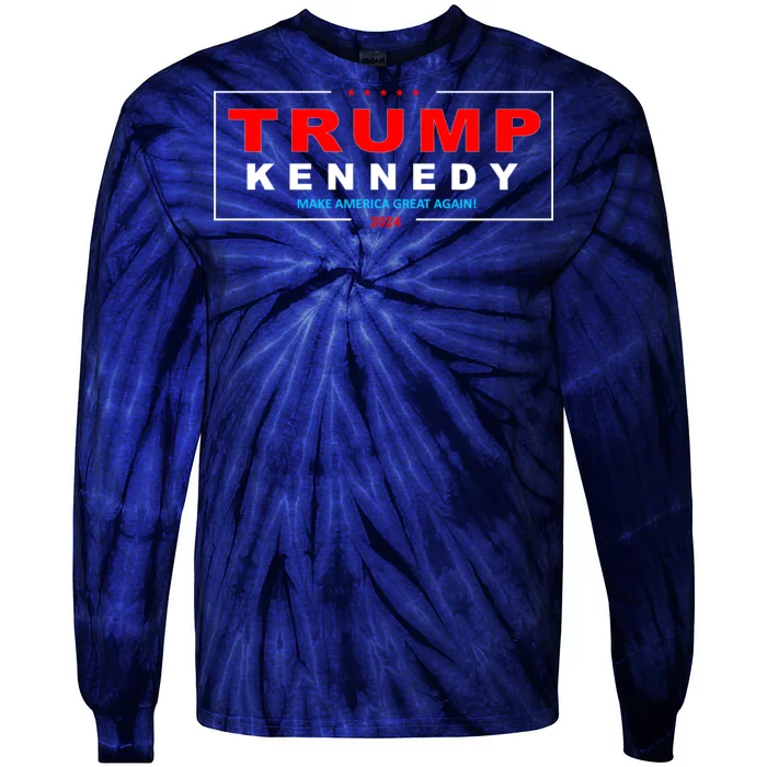 Donald Trump Robert F Kennedy Jr Pres/VP 2024 Tie-Dye Long Sleeve Shirt