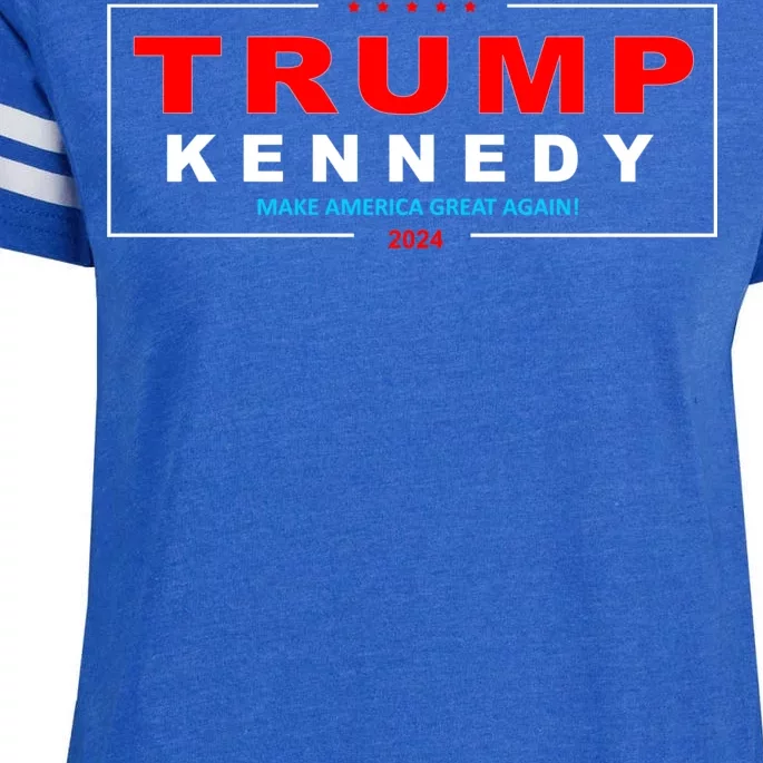 Donald Trump Robert F Kennedy Jr Pres/VP 2024 Enza Ladies Jersey Football T-Shirt