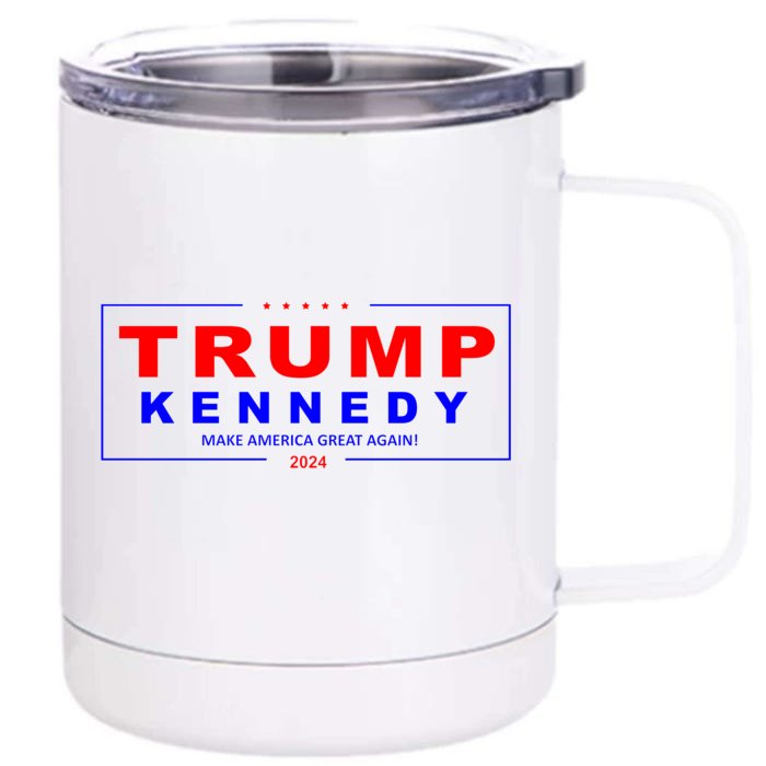 Donald Trump Robert F Kennedy Jr Pres/VP 2024 Front & Back 12oz Stainless Steel Tumbler Cup