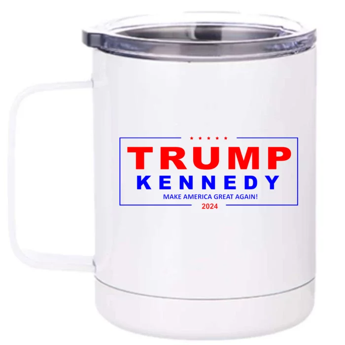 Donald Trump Robert F Kennedy Jr Pres/VP 2024 Front & Back 12oz Stainless Steel Tumbler Cup