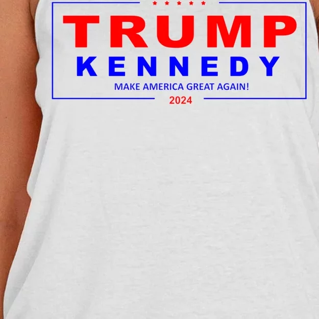 Donald Trump Robert F Kennedy Jr Pres/VP 2024 Women's Knotted Racerback Tank