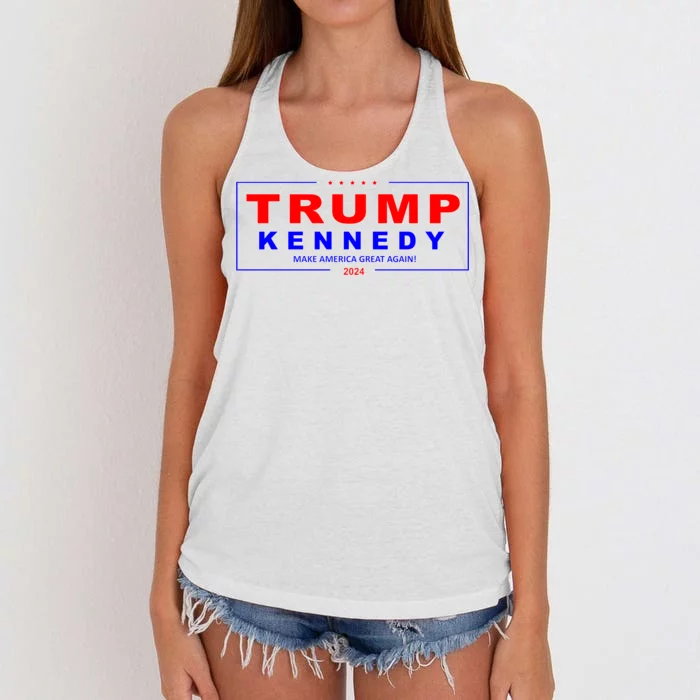 Donald Trump Robert F Kennedy Jr Pres/VP 2024 Women's Knotted Racerback Tank