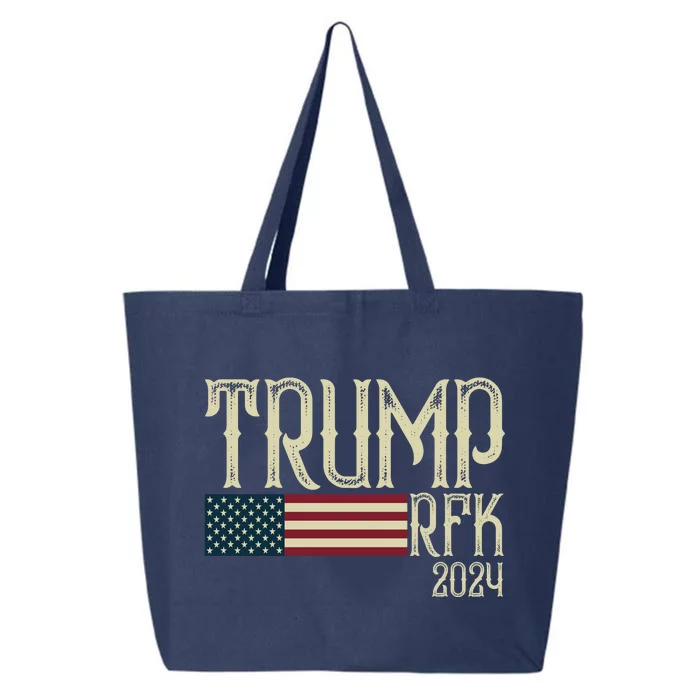 Donald Trump Rfk Jr 2024 Trump Kennedy Election 25L Jumbo Tote