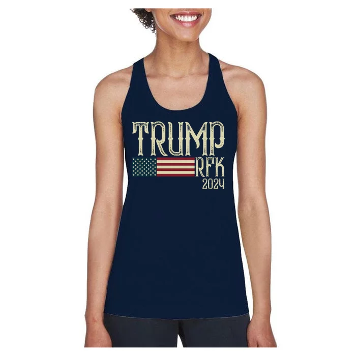 Donald Trump Rfk Jr 2024 Trump Kennedy Election Women's Racerback Tank