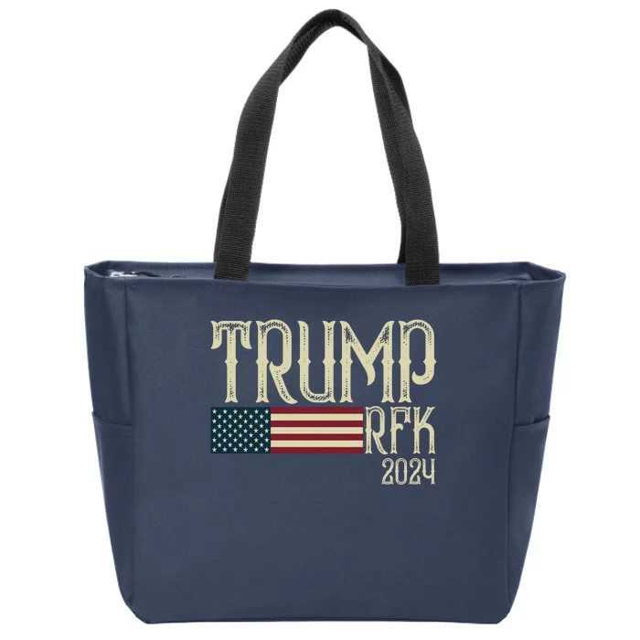 Donald Trump Rfk Jr 2024 Trump Kennedy Election Zip Tote Bag