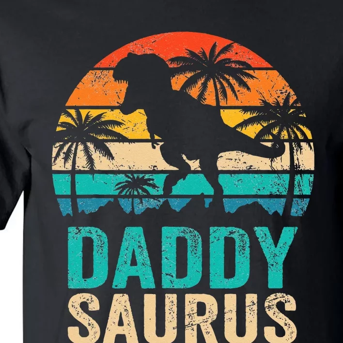 Daddysaurus T Rex Dinosaur Daddy Saurus Matching Family Tall T-Shirt