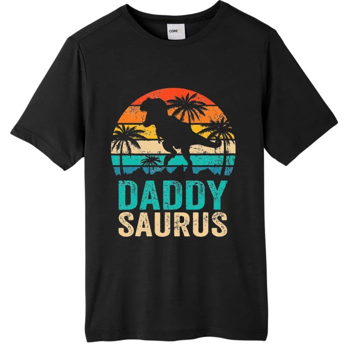 Daddysaurus T Rex Dinosaur Daddy Saurus Matching Family ChromaSoft Performance T-Shirt