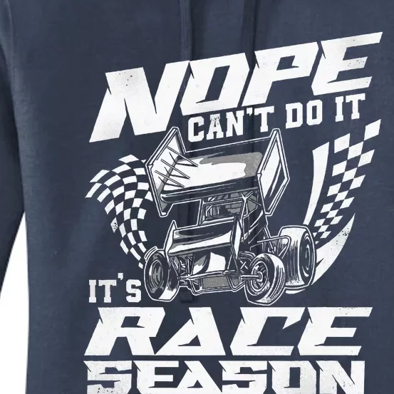 Dirt Track Racing Race Sprint Car Women's Pullover Hoodie