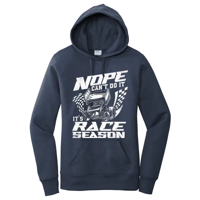 Dirt Track Racing Race Sprint Car Women's Pullover Hoodie