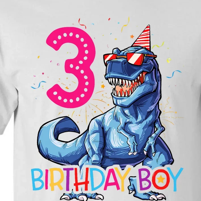 Dinosaur T Rex 3 Year Old 3rd Birthday Tall T-Shirt