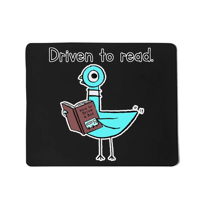 Driven To Read Pigeon Library Reading Books Reader Mousepad