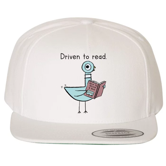 Driven To Read Pigeon Library Reading Books Reader Wool Snapback Cap