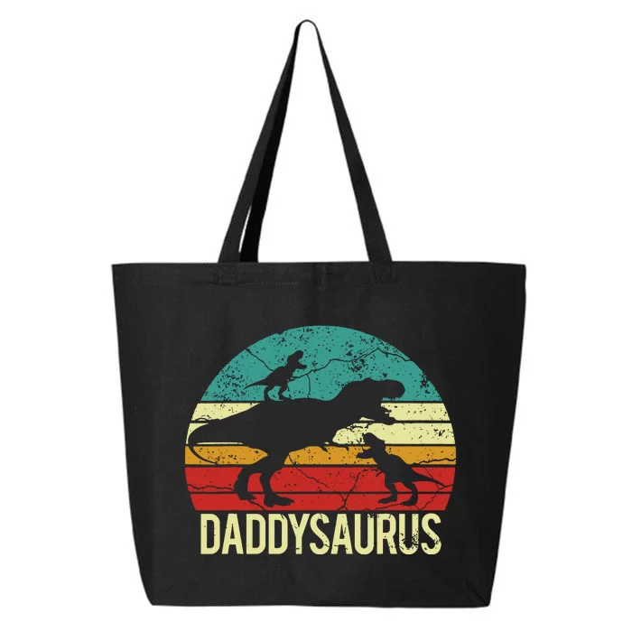 Daddysaurus T Rex Dinosaur Dad Daddy Saurus Family Matching 25L Jumbo Tote