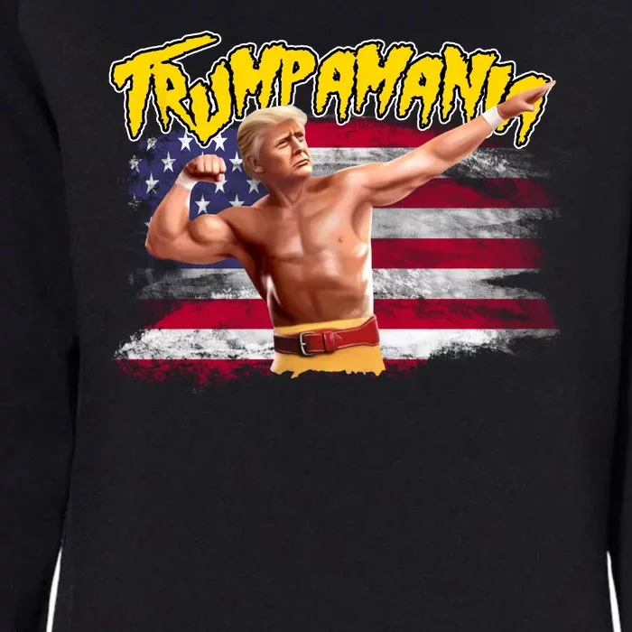 Donald Trump Republican Wrestling Meme Trumpamania Funny Womens California Wash Sweatshirt