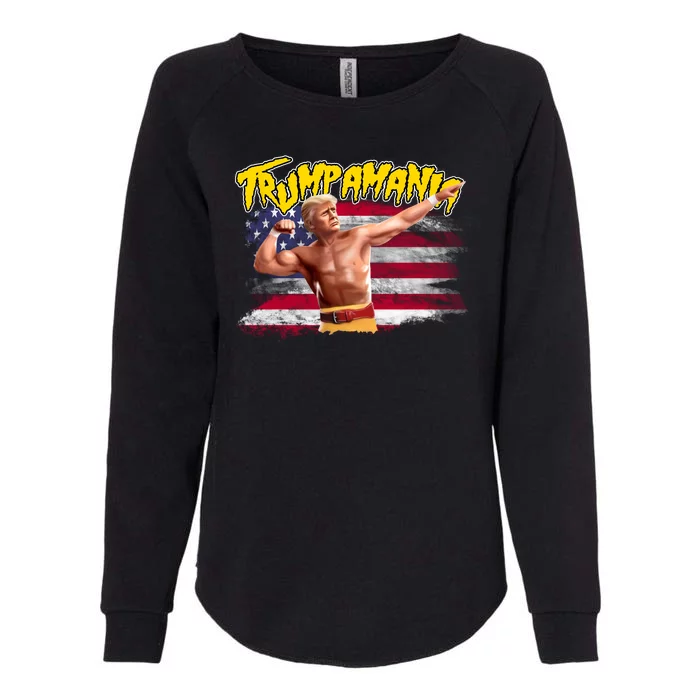 Donald Trump Republican Wrestling Meme Trumpamania Funny Womens California Wash Sweatshirt