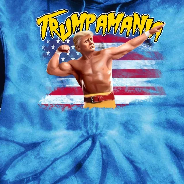 Donald Trump Republican Wrestling Meme Trumpamania Funny Tie Dye Hoodie