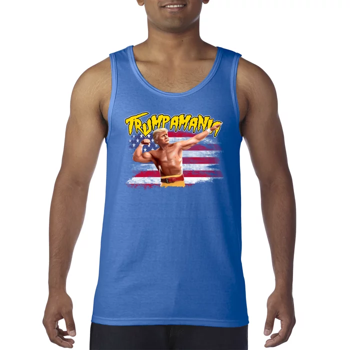 Donald Trump Republican Wrestling Meme Trumpamania Funny Tank Top