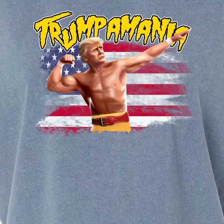 Donald Trump Republican Wrestling Meme Trumpamania Funny Garment-Dyed Women's Muscle Tee