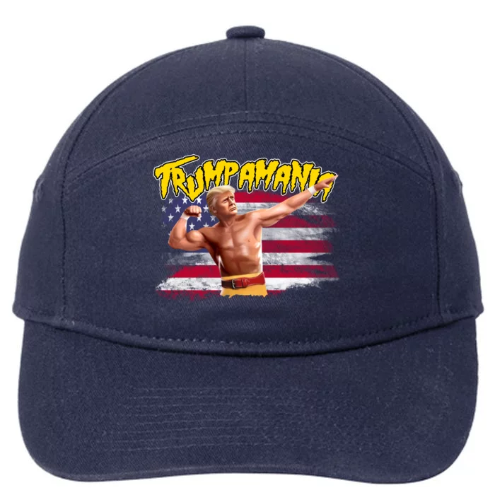 Donald Trump Republican Wrestling Meme Trumpamania Funny 7-Panel Snapback Hat