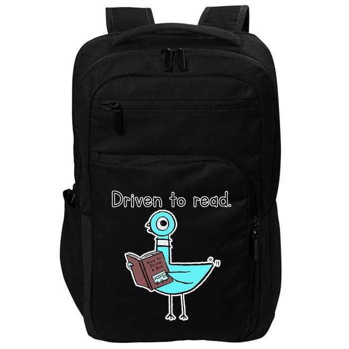 Driven To Read Pigeon Library Reading Books Reader Impact Tech Backpack