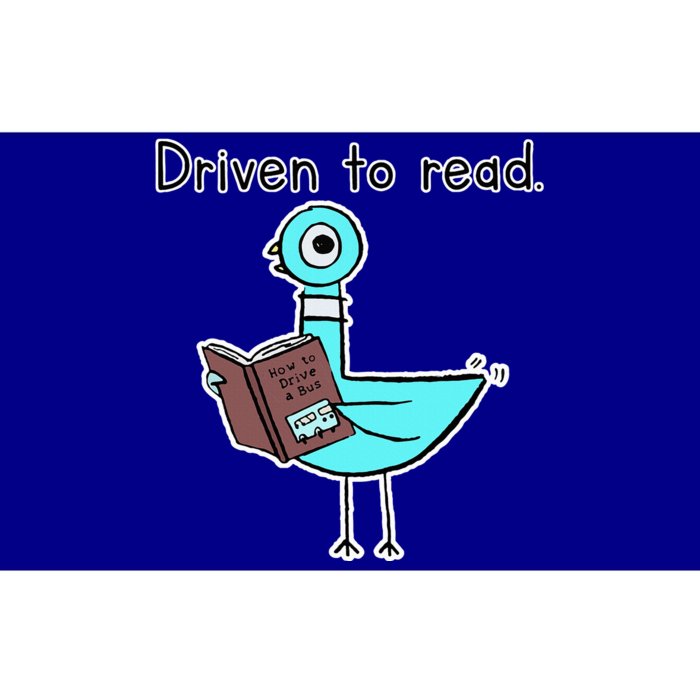 Driven To Read Pigeon Library Reading Books Reader Bumper Sticker