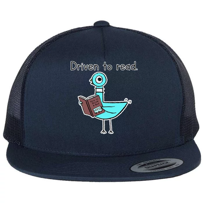 Driven To Read Pigeon Library Reading Books Reader Flat Bill Trucker Hat