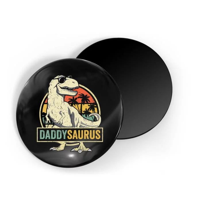 Daddysaurus T Rex Dinosaur Daddy Saurus Fathers Day Gift Dad Magnet