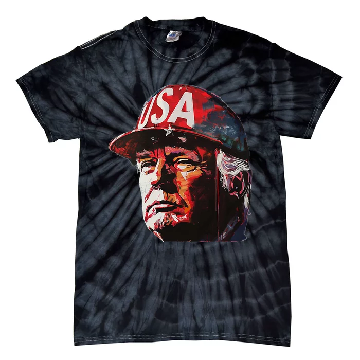 Donald Trump Red Wave Patriot Maga Tie-Dye T-Shirt