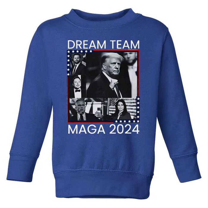 Dream Team Republican Trump Vance 2024 For Toddler Sweatshirt