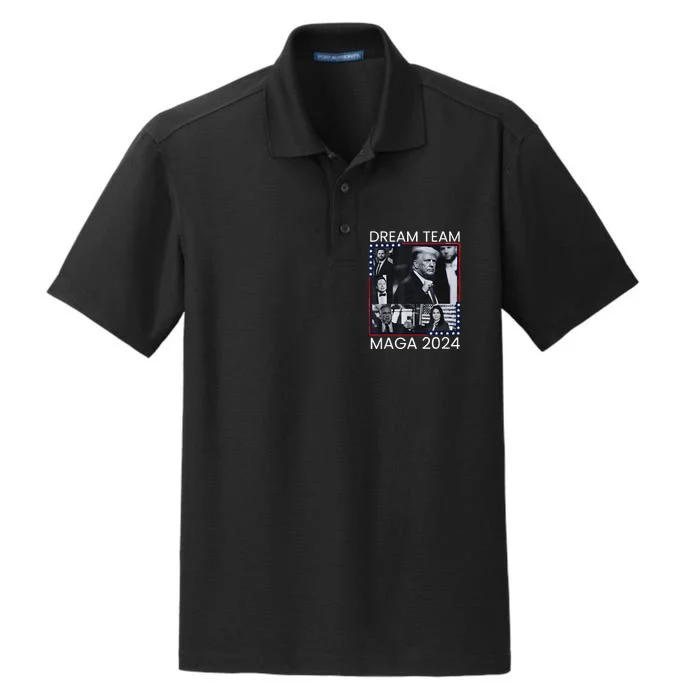 Dream Team Republican Trump Vance 2024 Dry Zone Grid Performance Polo