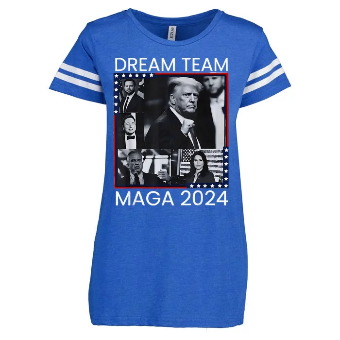 Dream Team Republican Trump Vance 2024 Enza Ladies Jersey Football T-Shirt