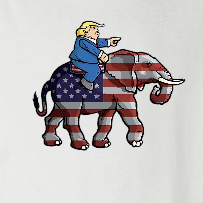 Donald Trump Riding Elephant Republicans Gift Toddler Long Sleeve Shirt