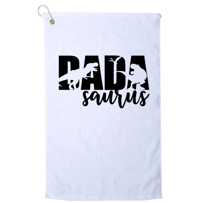 Dadasaurus T Rex Dinosaur Dada Saurus Family Matching Platinum Collection Golf Towel