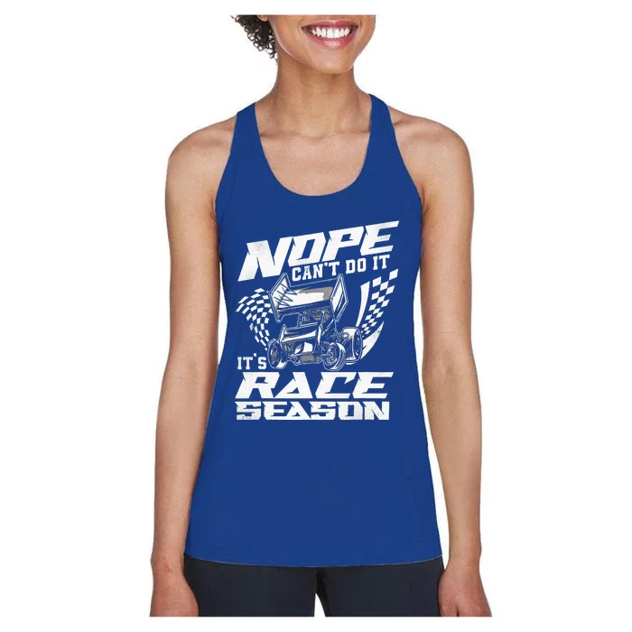 Dirt Track Racing Race Sprint Car Women's Racerback Tank