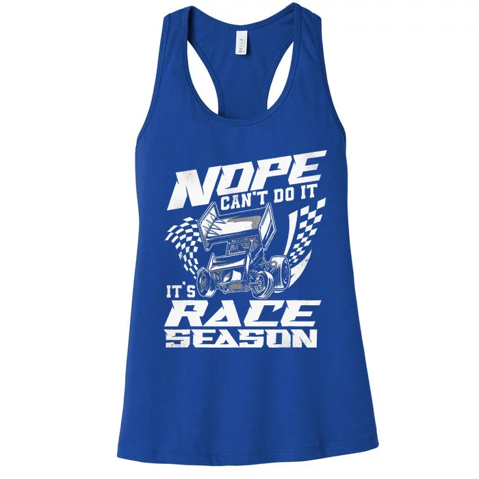 Dirt Track Racing Race Sprint Car Women's Racerback Tank