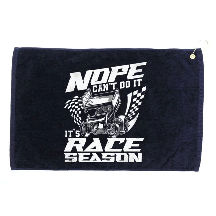 Dirt Track Racing Race Sprint Car Grommeted Golf Towel