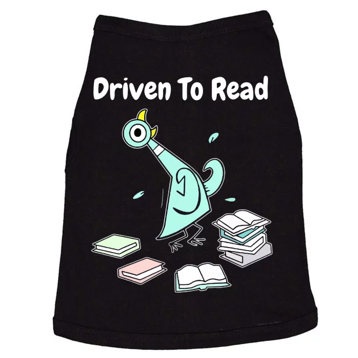 Driven To Read Pigeon Library Reading Books Reader Funny Doggie Tank