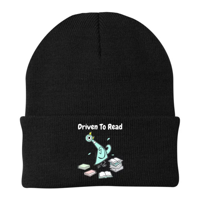 Driven To Read Pigeon Library Reading Books Reader Funny Knit Cap Winter Beanie