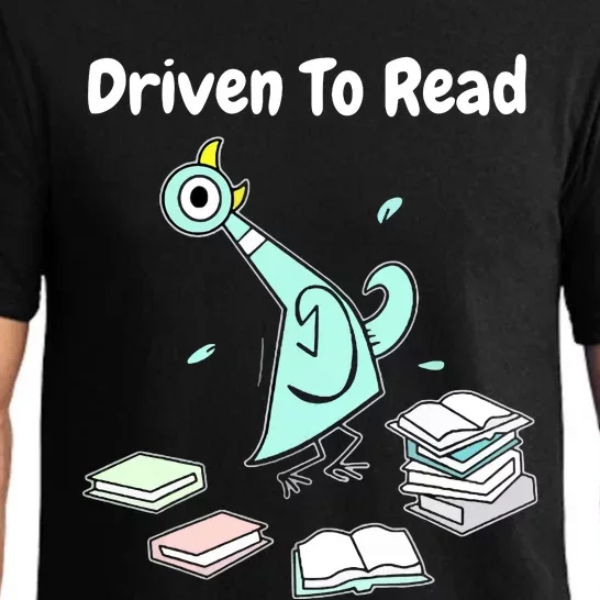 Driven To Read Pigeon Library Reading Books Reader Funny Pajama Set