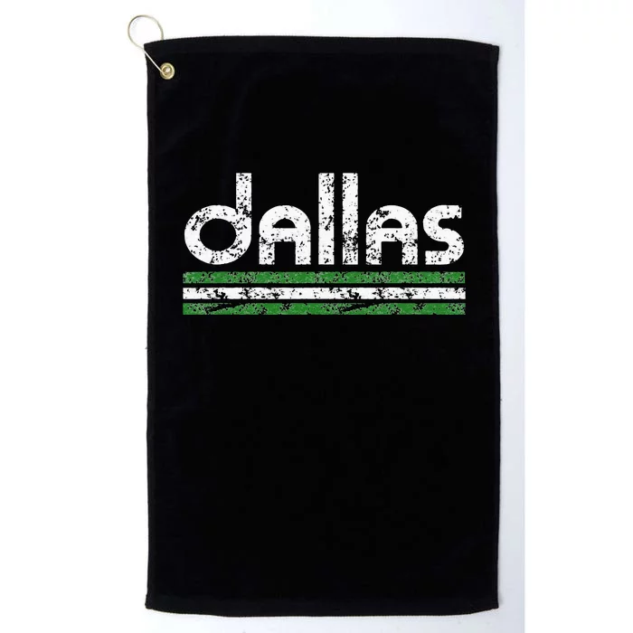 Dallas Texas Retro Weathered Throwback Platinum Collection Golf Towel