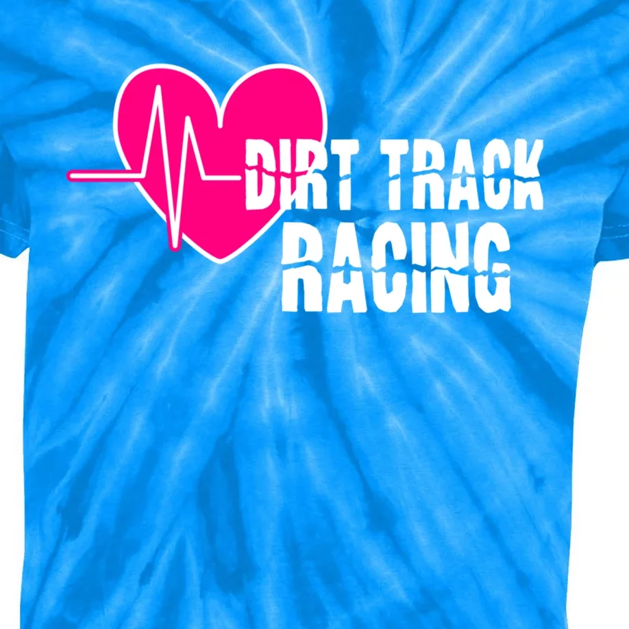 Dirt Track Racing Stock Car Racing Gift Kids Tie-Dye T-Shirt