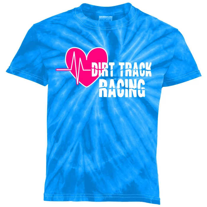 Dirt Track Racing Stock Car Racing Gift Kids Tie-Dye T-Shirt