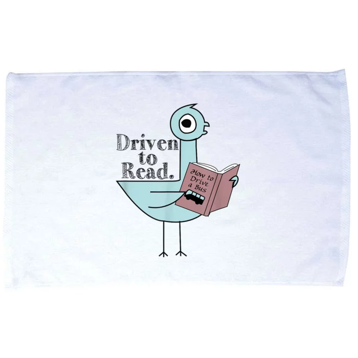 Driven To Read Pigeon Library Reading Books Readers Microfiber Hand Towel