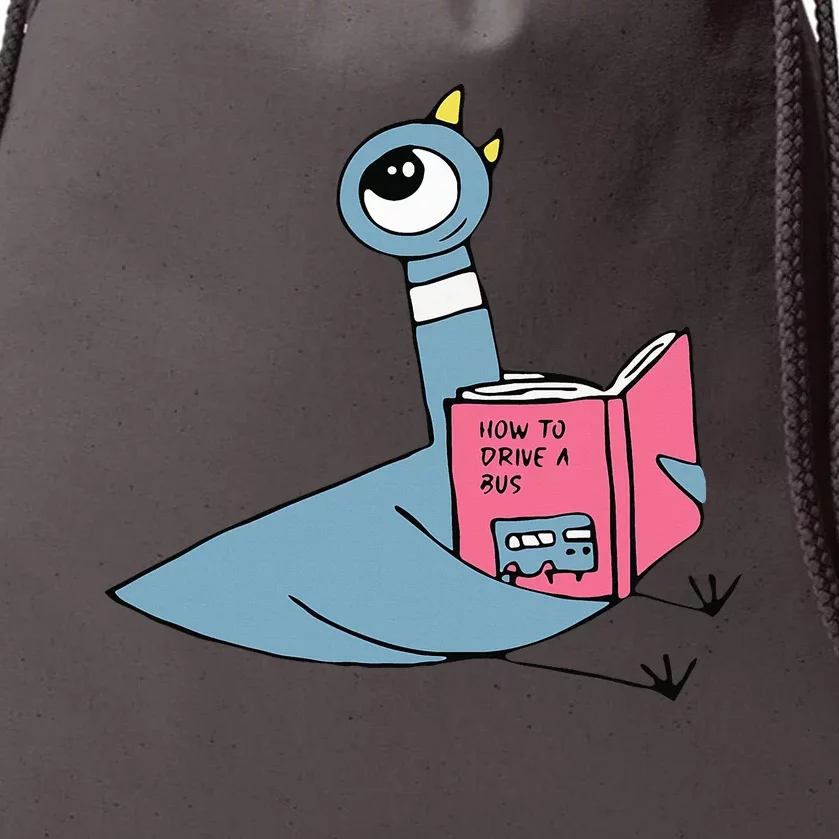 Driven To Read Pigeon Library Reading Books Reader Drawstring Bag